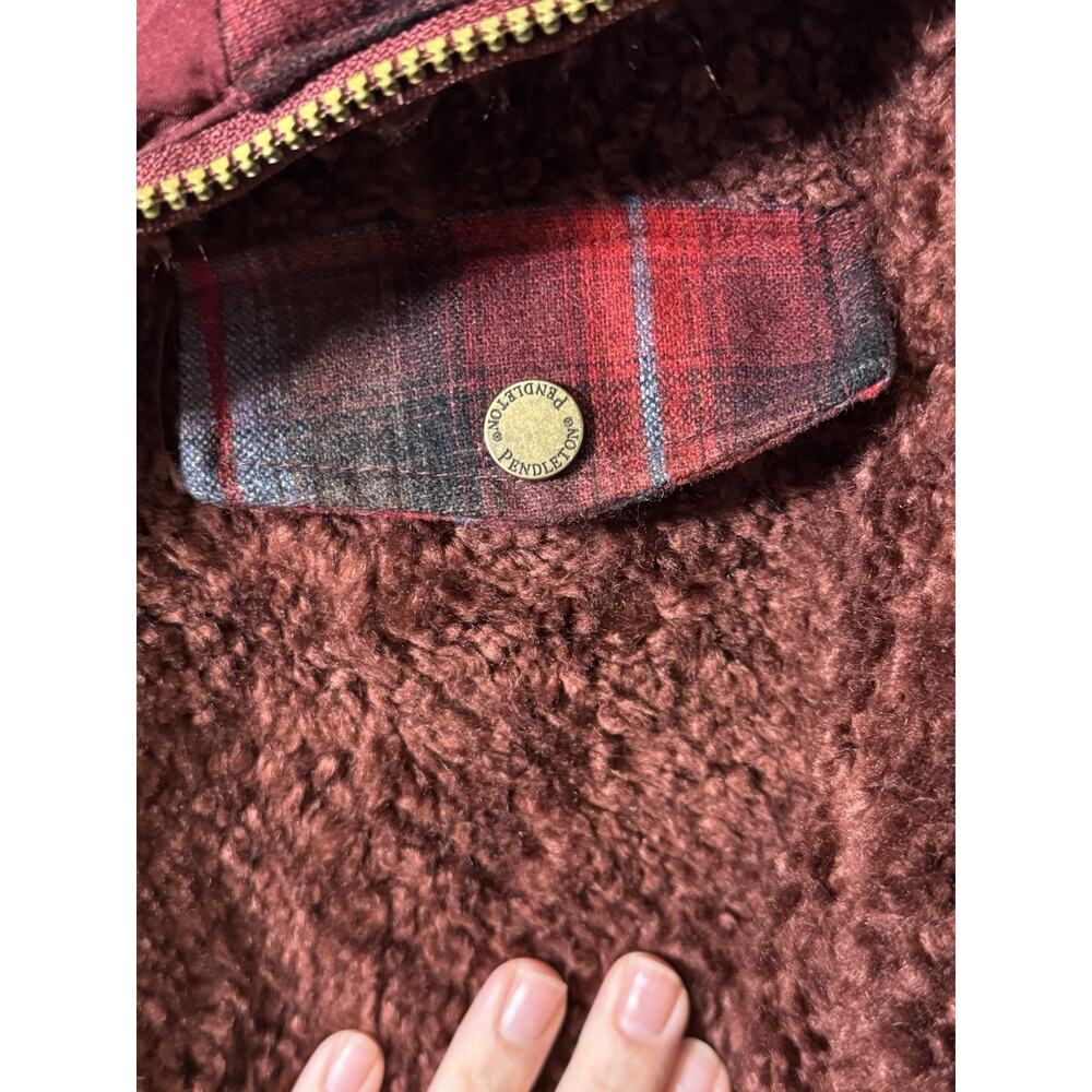 Pendleton Women’s Full Zip Red polyester fleece w… - image 4